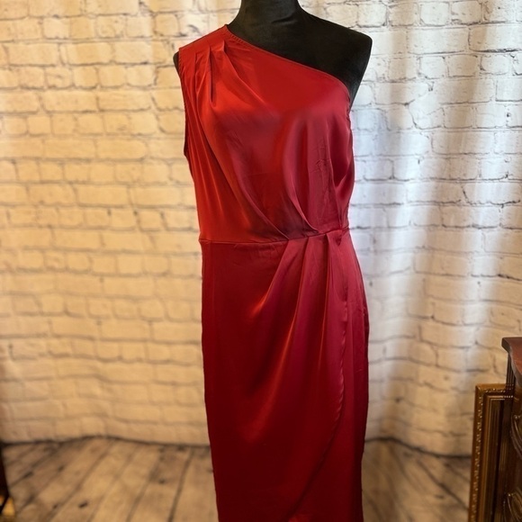 Pretty Garden Res One Shoulder Dress  size M.   NWT - Picture 7 of 16